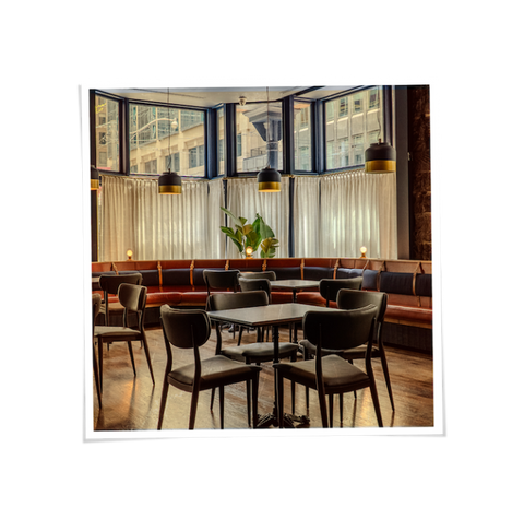 Elegant private dining space at House of McGrath restaurant and social house
